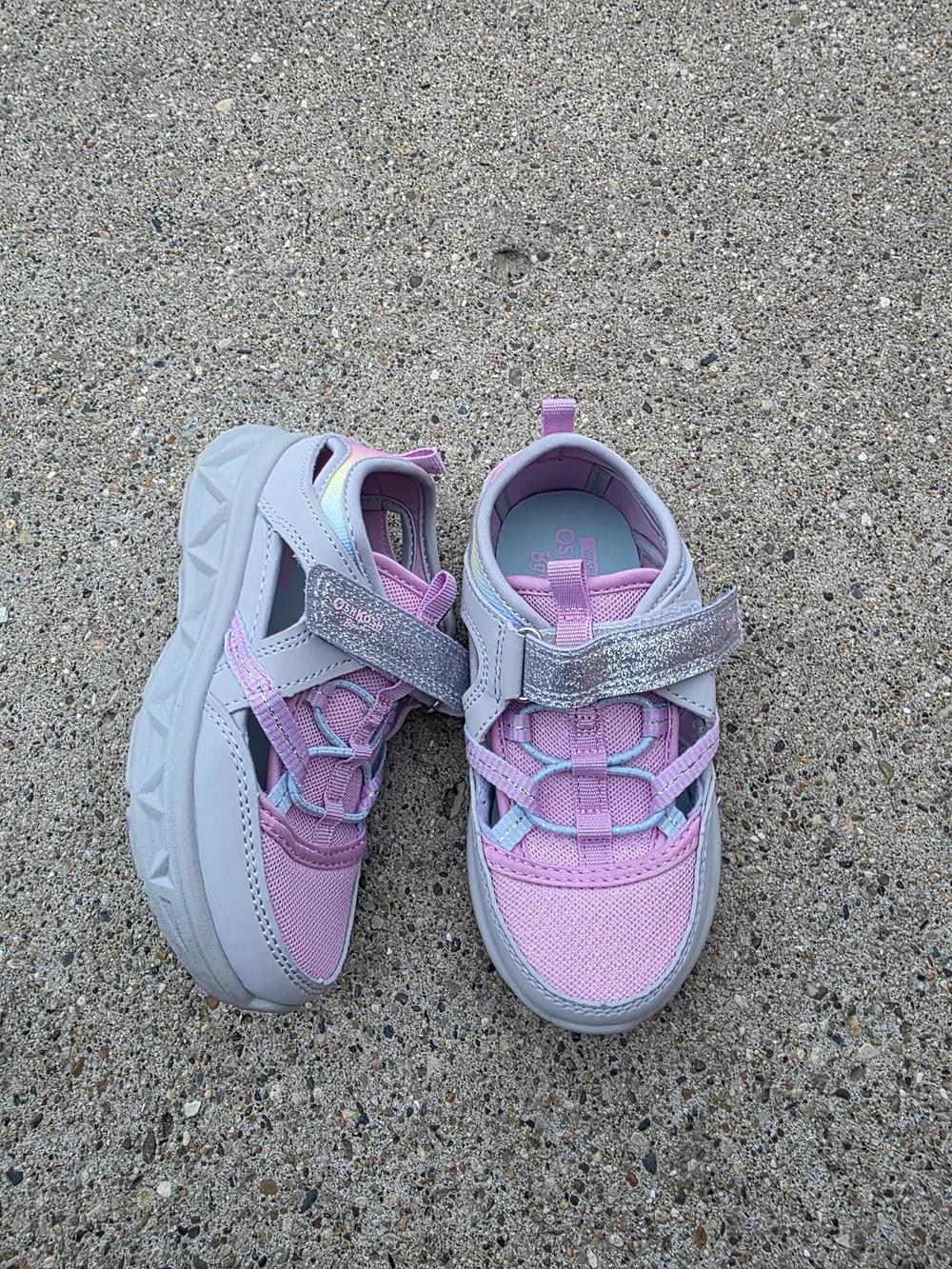 Oshkosh washable sandals With Pink Glitter Strap  Girl  10k